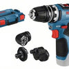 Bosch blauw gsr 12v-35 fc accu boorschroevendraaier + opzetstukken | zonder accu's en lader | in l-boxx - 06019h3003