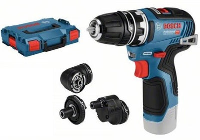 Bosch blauw gsr 12v-35 fc accu boorschroevendraaier + opzetstukken | zonder accu's en lader | in l-boxx - 06019h3003