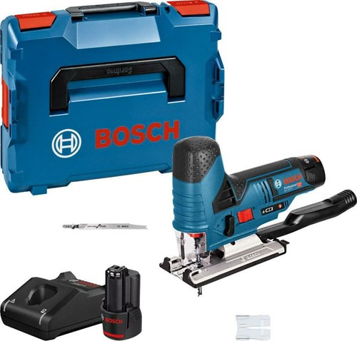 Bosch blauw bosch gst 12v-70 + 2x3.0ah + l-boxx