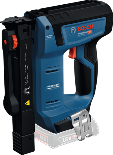 Bosch blauw gth 18v-14 accu nietmachine | solo in l-boxx | incl. haak | zonder accu en lader - 0601482801