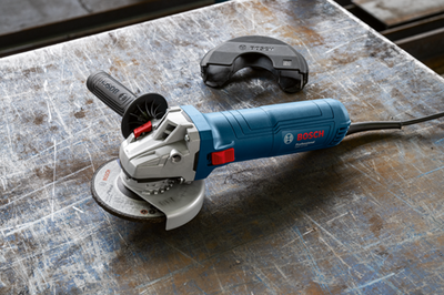 Bosch blauw bosch professional gws 12-125 haakse slijper 125mm 1200w in koffer + diamantschijf - 06013a6102