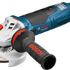 Bosch blauw slijpmachine gws 19-125 cie (beschermkap, handgreep vibration control, opnameflens, pensleutel, spanmoer)