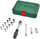 Bosch groen 1 4 ratelset 14-stuks - 1600a02by0