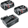 Bosch groen 1600a031t5 18v li-ion accu starterset (2x 2.5ah) + lader al 18v-44