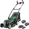 Bosch groen accumaaier universalrotak | 2x18v-37-550 | 2 x 18 v li-ion 4,0 ah accu's + al 1830 cv lader - 06008b9e00
