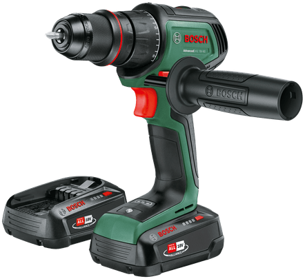 Bosch groen advanceddrill 18v-80 quicksnap accuschroefboormachine | 45-min. lader (al 18v-44) en 2x 18 v li-ion accu's (2,5 ah)) - 06039e2002
