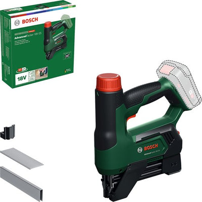 Bosch groen advancedtacker 18v-25 nietmachine tacker | incl. afstands- en draadgeleider | zonder accu en lader - 06032a7100