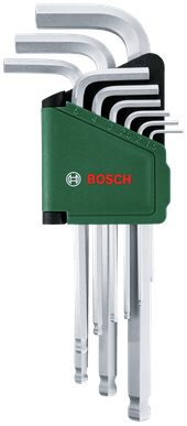 Bosch groen inbussleutelset | lange versie | 9-delig - 1600a032v1
