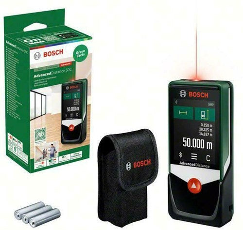 Bosch groen laserafstandsmeter advanceddistance 50c - 0603672202