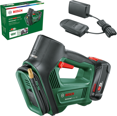 Bosch groen bosch universalpump 18v compressor - 10.3 bar - met 18 v accu en lader