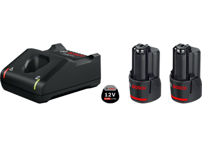 Bosch blauw starterset advanced - 2 x gba 12v 3.0ah + gal 12v-40 professional - 1600a019rd