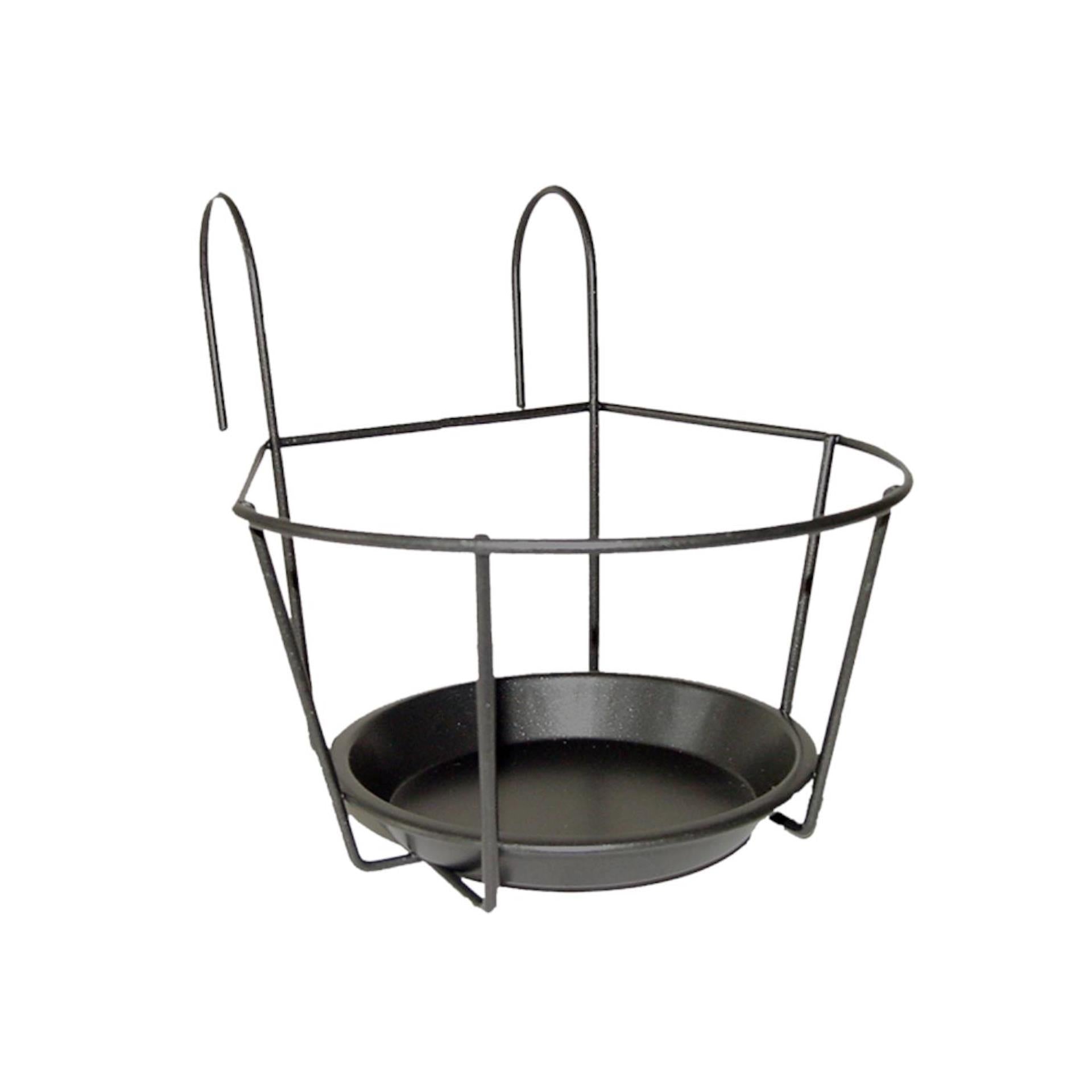 Esschert design balkonpothanger grijs s 17,3x24x17,6cm