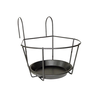 Esschert design balkonpothanger grijs s 17,3x24x17,6cm