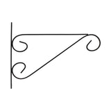 Esschert design hanging basket haak met krul m 2,1x26x19cm ijzer zwart - afbeelding 1