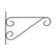 Esschert design hanging basket haak met krul m 2,1x26x19cm ijzer zwart