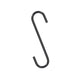 Esschert design s haak 4,6x15,2cm ijzer