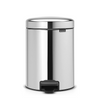 Abi brabantia pedaalemmer newicon 5 liter brilliant steel