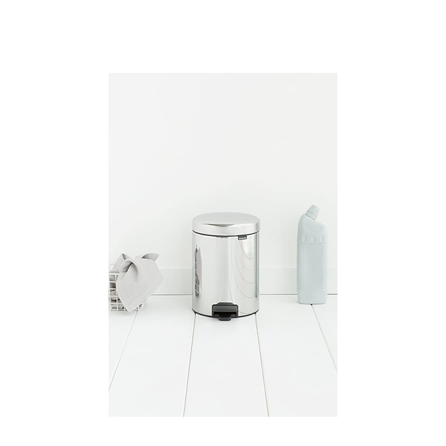 Abi brabantia pedaalemmer newicon 5 liter brilliant steel