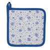 Clayre eef pannenlap roosjes wit blauw 20x20cm katoen