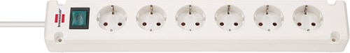Brennenstuhl bremounta stekkerdoos 6-voudig wit 3m h05vv-f 3g1,5 - 1150650326