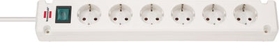 Brennenstuhl bremounta stekkerdoos 6-voudig wit 3m h05vv-f 3g1,5 - 1150650326