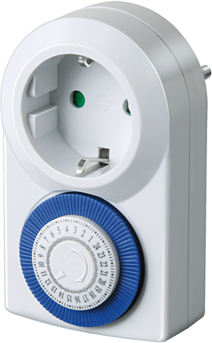 Brennenstuhl timer mmz 20, mechanische tijdschakelklok wandcontactdoos (dagschakelklok, met verhoogde contactbeveiliging voor binnen)