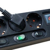 Brennenstuhl stekkerdoos | 6-voudig | met 2 meter kabel | zwart - 1153110116