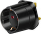 Brennenstuhl reisstekker reisadapter (reisstekkeradapter voor: engeland stopcontact en eurostekker) kleur: zwart