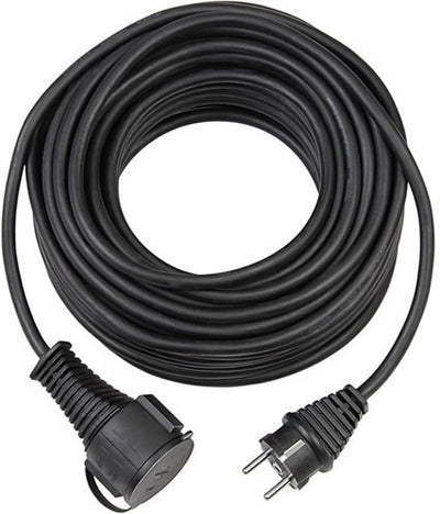 Brennenstuhl tuinkabel 5m verlengkabel 5 meter | voor in de tuin en op het werk | zwart | 1161420 - 1161420