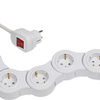Brennenstuhl vario power stekkerdoos met usb 5-voudig wit, 1,4m h05vv-f 3g1,5 - 1155350210