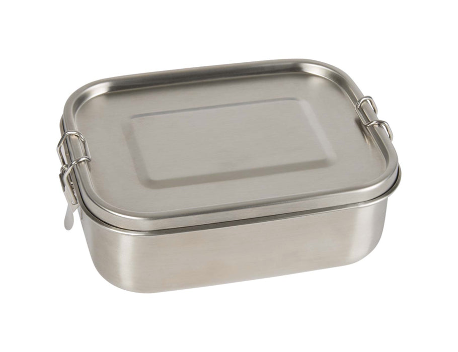 Memo lunchbox rvs - met verdeler en siliconen ring