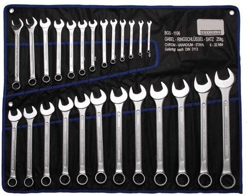 Brüder mannesmann bgs technic combination spanner set 25 pieces
