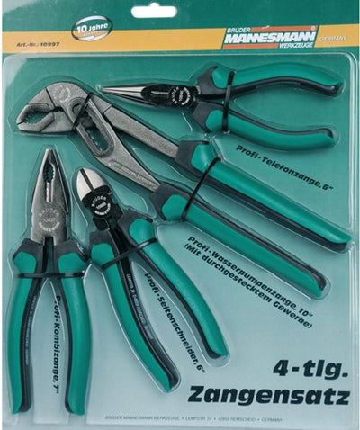 Brüder mannesmann tangenset 4 dlg (hobby) - 10997