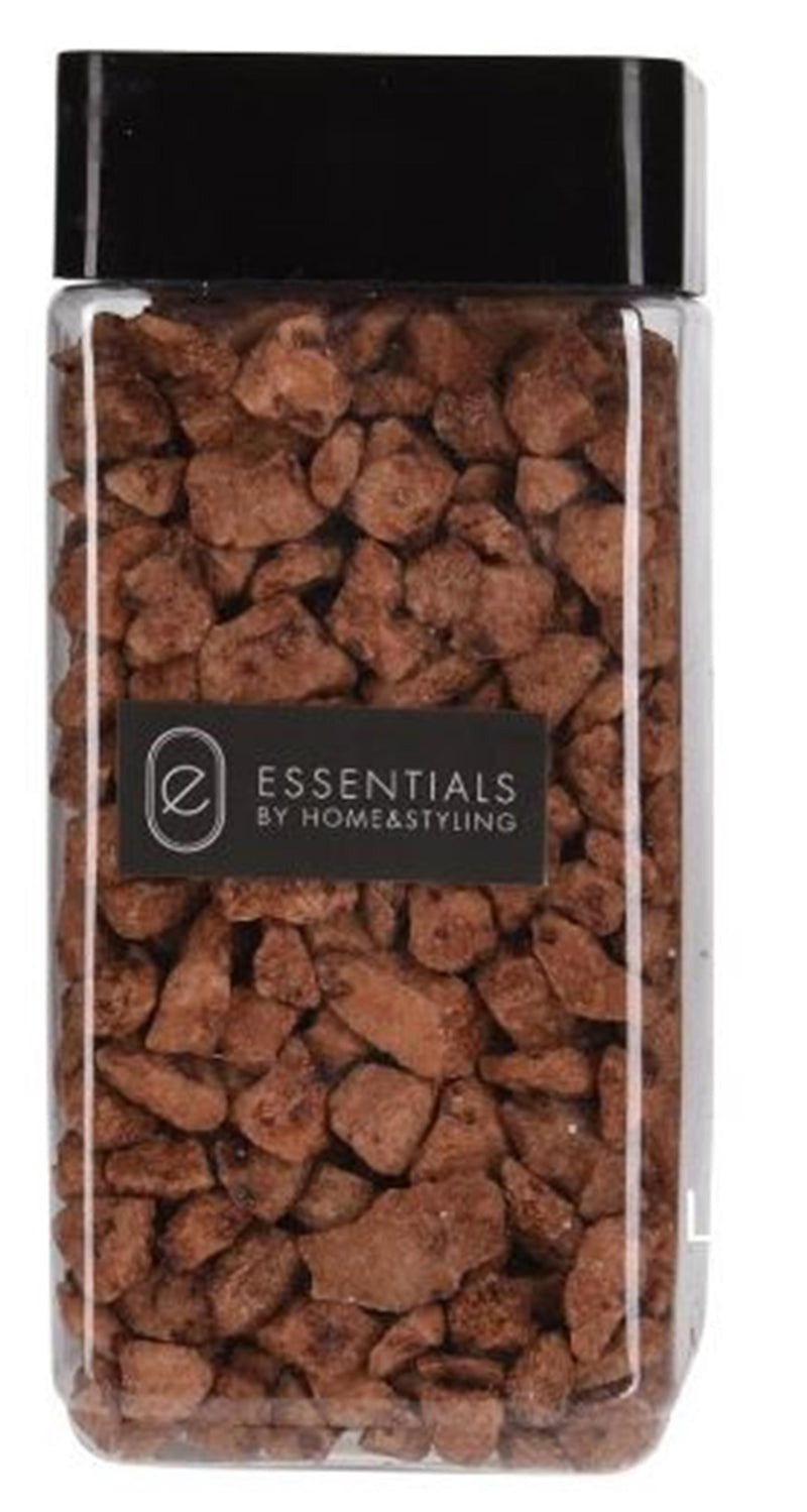 Home styling decoratie steentjes 850 gram bruin