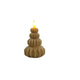 Ideas 4 seasons led kaars wax boom bruin taupe ø6,9xh12cm