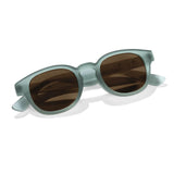 Little dutch zonnebril groen transparant uv-400 - afbeelding 1