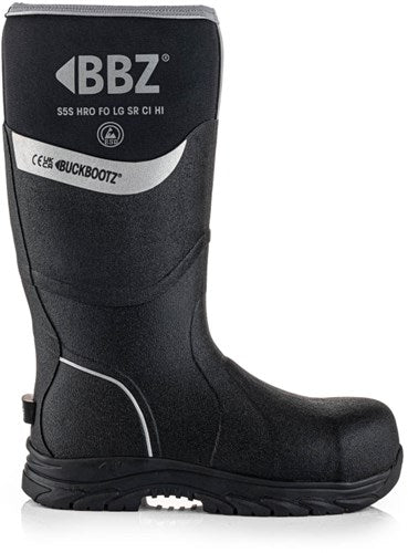 Buckbootz neopreen werklaars bbz6000 s5s zwart | zwart | maat 43 - 5055138027240
