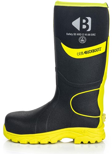 Buckbootz werklaars bbz8000 s5 zwart geel | zwart geel | maat 38 - 00.176.111.38