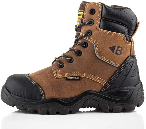 Buckbootz werkschoen bsh008wpnm hoog s3 + kn | bruin | maat 44 - 00.176.031.44