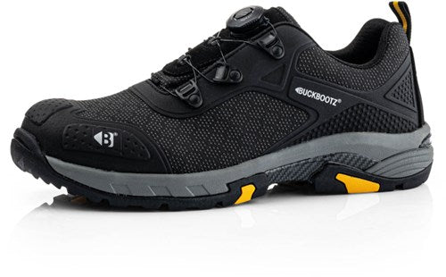 Buckbootz werkschoen tradez wheelz laag s1ps boa | zwart | maat 45 - 5055138027073