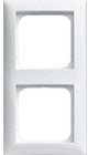 Busch jaeger wit 2 voudig afdekraam - 4694120