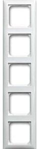 Busch jaeger wit 5 voudig afdekraam - 4694150