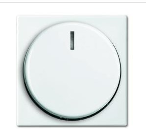 Busch jaeger wit afdekplaat + knop dimmer - 4694100