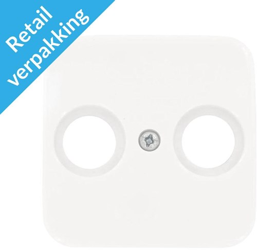 Busch jaeger wit afdekplaat voor coax - 4695570