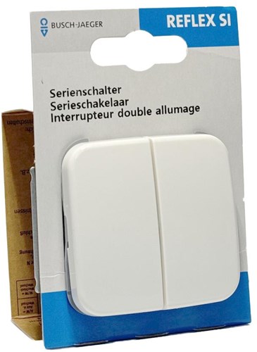 Busch jaeger wit serieschakelaar + wip - 4695530