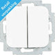 Busch jaeger wit wissel wisselschakelaar + wip - 4695522