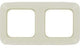 Busch jaeger bush jaeger afdekraam 2 voudig creme bush jaeger 4692220