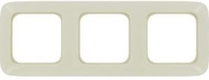 Busch jaeger bush jaeger afdekraam 3 voudig creme bush jaeger 4692240