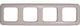 Busch jaeger bush jaeger afdekraam 4 voudig creme bush jaeger 4692260
