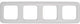 Busch jaeger bush jaeger afdekraam 4 voudig wit bush jaeger 4692265